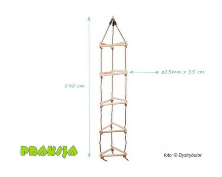 Drabinka sznurowa 3D - 5 poziomów