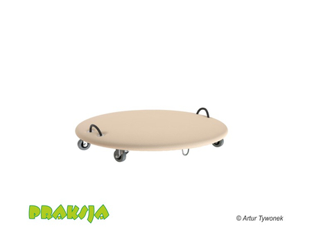 Deskorolka terapeutyczna - okrągła - ø62 cm - wariant "Pastelowy" - Praksja