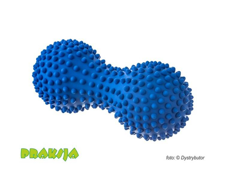 Piłeczka do masażu typu "Orzeszek" - niebieska - Duoball - Tullo®