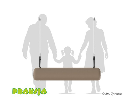 Huśtawka terapeutyczna typu "Konik okrągły jednolinowy" 140 cm - wariant "Pastelowy" - Praksja
