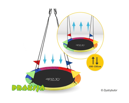 Huśtawka typu "Bocianie gniazdo", pełna - wielobarwna - ø100 cm - 4Fizjo®