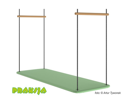 Huśtawka terapeutyczna typu "Platforma" 140x50 cm - wariant "Pastelowy" - Praksja