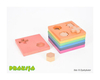Drewniany tęczowy sorter kształtów – Tickit®