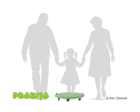 Deskorolka terapeutyczna - okrągła - ø62 cm - Praksja