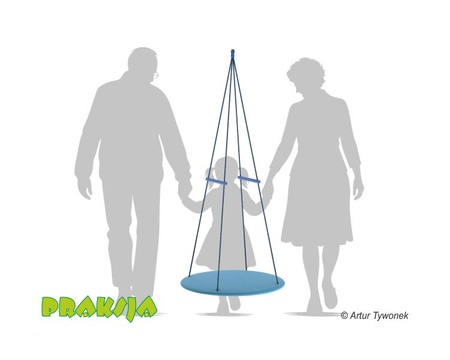 Huśtawka terapeutyczna typu "Platforma okrągła" ø80 cm - Praksja