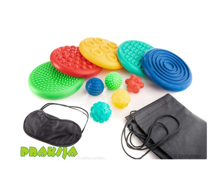 Memo sensoryczne   /zestaw 5 dysków + 5 piłeczek/ Tullo ®