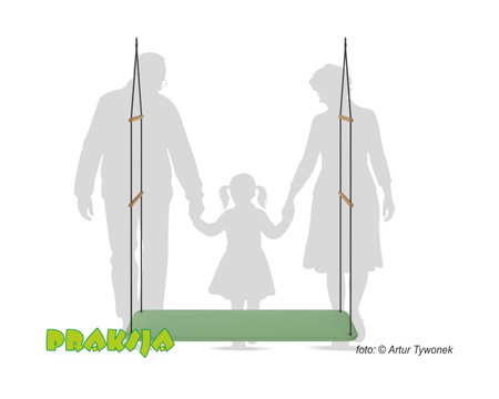 Huśtawka terapeutyczna typu "Platforma" 140x50 cm - wariant "Pastelowy" - Praksja