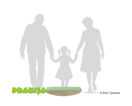 Równoważnia terapeutyczna - podłużna 50x80 cm - wariant pastelowy - Praksja