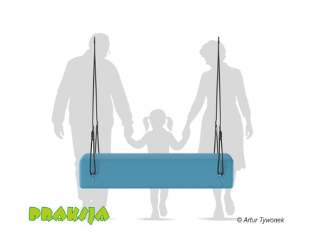 Huśtawka terapeutyczna typu "Konik kwadratowy" 140 cm - wariant "Pastelowy"