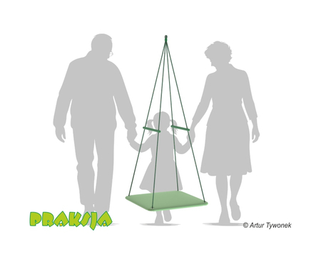 Huśtawka terapeutyczna typu "Platforma kwadratowa" 70x70 cm - Praksja