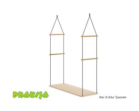 Huśtawka terapeutyczna typu "Platforma" 140x50 cm - wariant "Pastelowy" - Praksja