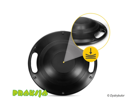 Dysk do balansowania - na półkuli - czarny - 4Fizjo®