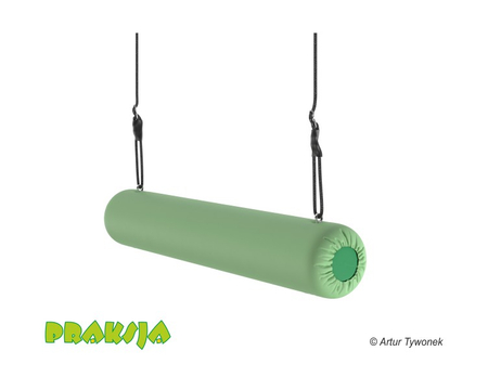 Huśtawka terapeutyczna typu "Konik okrągły jednolinowy" 120 cm -  wariant "Pastelowy" - Praksja