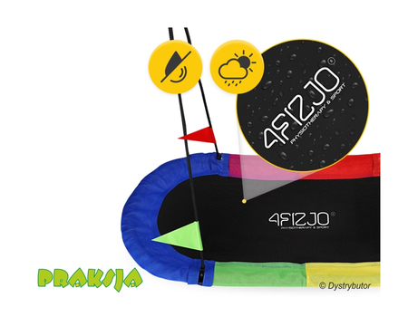 Huśtawka typu "Bocianie gniazdo", pełna - wielobarwna - 165x75 cm - 4Fizjo®