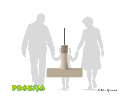 Huśtawka terapeutyczna typu "T" - wariant "Pastelowy" - Praksja