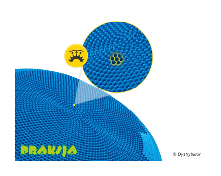 Duża poduszka sensomotoryczna ∅60 cm  - niebieska - 4Fizjo®