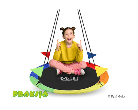 Huśtawka typu "Bocianie gniazdo", pełna - wielobarwna - ø100 cm - 4Fizjo®