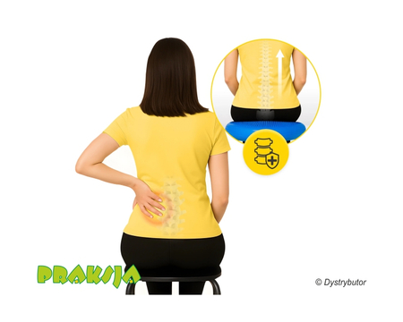 Duża poduszka sensomotoryczna ∅60 cm  - niebieska - 4Fizjo®