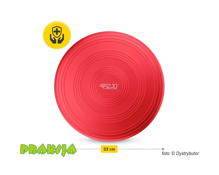 Dysk sensomotoryczny ∅33 cm  - czerwony - 4Fizjo®
