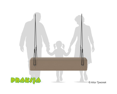 Huśtawka terapeutyczna typu "Konik kwadratowy" 140 cm - wariant "Pastelowy"