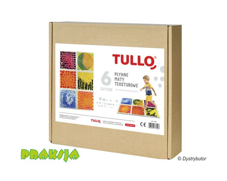 Ścieżka sensoryczna – fakturowe płytki sensoryczne z cieczą - 30x30cm - /6 szt/ - Tullo®