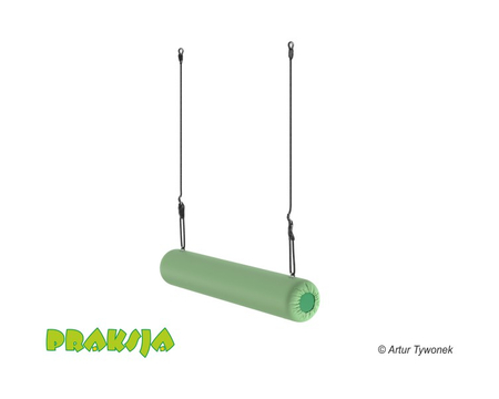 Huśtawka terapeutyczna typu "Konik okrągły jednolinowy" 120 cm -  wariant "Pastelowy" - Praksja