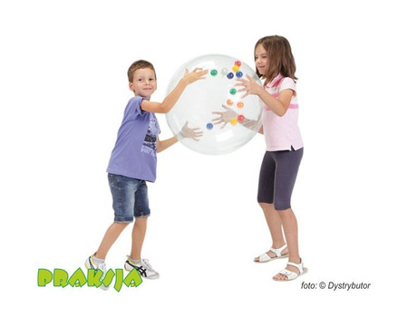 Przezroczysta piłka z kulkami wewnątrz - Activity Ball ø50 cm - Gymnic®