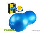 Piłka rehabilitacyjna PEANUT AIR BALL - niebieska - 45x90 cm z pompką - 4Fizjo®