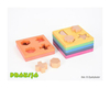 Drewniany tęczowy sorter kształtów – Tickit®
