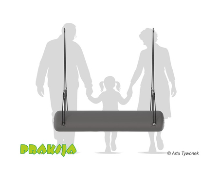 Huśtawka terapeutyczna typu "Konik okrągły" - 140 cm - wariant "Pastelowy" - Praksja