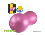 Piłka rehabilitacyjna PEANUT AIR BALL - różowa - 45x90 cm z pompką - 4Fizjo®
