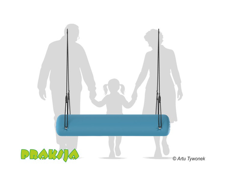 Huśtawka terapeutyczna typu "Konik okrągły" - 140 cm - wariant "Pastelowy" - Praksja