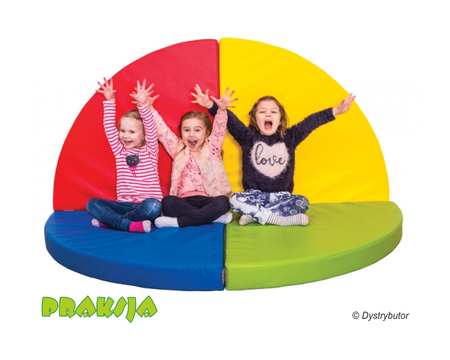 Materac - 1/4 Koła - 90x90x10 cm - Edufit
