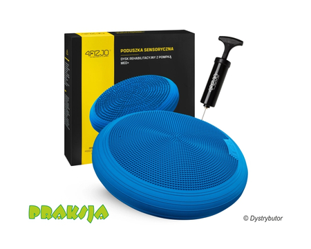 Duża poduszka sensomotoryczna ∅60 cm  - niebieska - 4Fizjo®