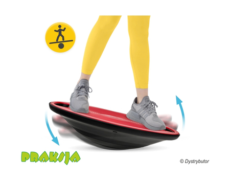 Dysk do balansowania - na półkuli - czerwony - 4Fizjo®