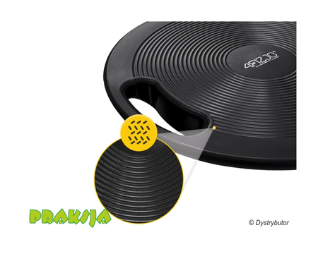 Dysk do balansowania - na półkuli - czarny - 4Fizjo®