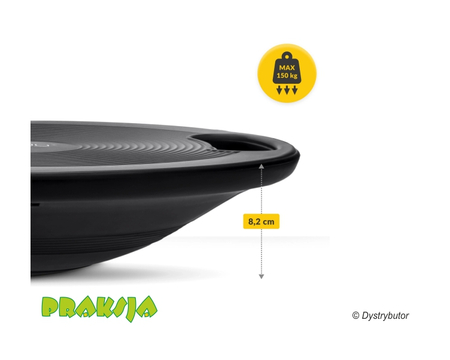 Dysk do balansowania - na półkuli - czarny - 4Fizjo®