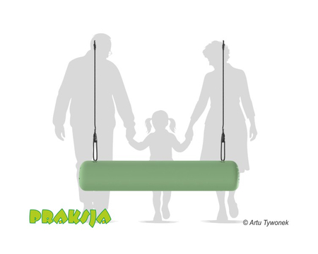 Huśtawka terapeutyczna typu "Konik okrągły jednolinowy" 140 cm - wariant "Pastelowy" - Praksja