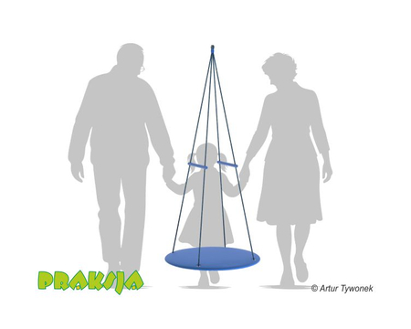 Huśtawka terapeutyczna typu "Platforma okrągła" ø80 cm - Praksja