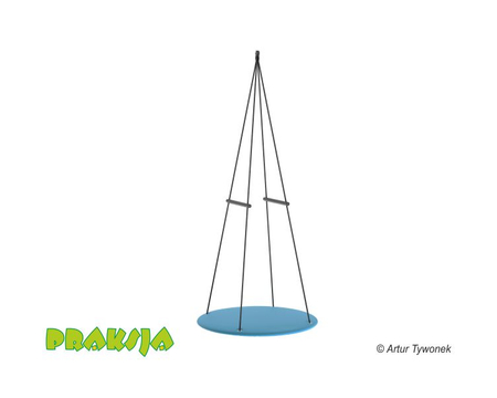 Huśtawka terapeutyczna typu "Platforma okrągła" ø80 cm - wariant "Pastelowy" - Praksja