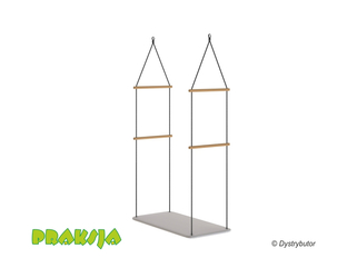 Huśtawka terapeutyczna typu "Platforma" 100x50 cm - wariant "Pastelowy" - Praksja