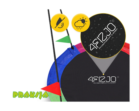 Huśtawka typu "Bocianie gniazdo", pełna - wielobarwna - ø100 cm - 4Fizjo®