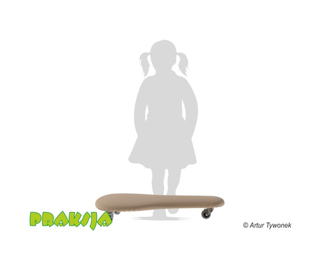 Deskorolka terapeutyczna - profilowana - wariant "Pastelowy" - Praksja