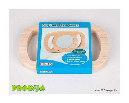Lusterko w drewnianej obudowie z uchwytami – Tickit®