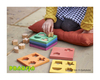 Drewniany tęczowy sorter kształtów – Tickit®