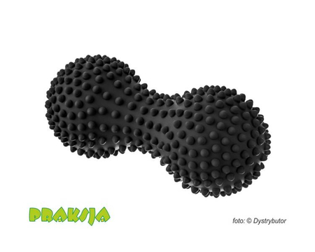 Piłeczka do masażu typu "Orzeszek" - czarna - Duoball - Tullo®