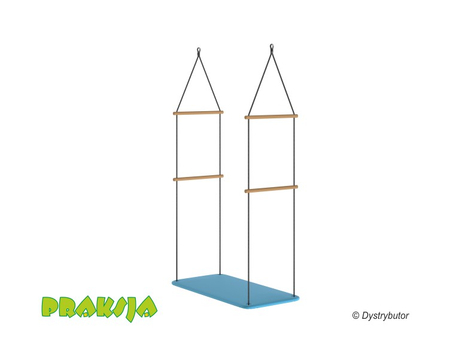 Huśtawka terapeutyczna typu "Platforma" 100x50 cm - wariant "Pastelowy" - Praksja