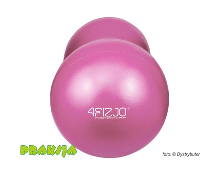 Piłka rehabilitacyjna PEANUT AIR BALL - różowa - 45x90 cm z pompką - 4Fizjo®
