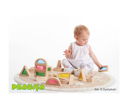 Tęczowe klocki sensoryczne dla dzieci – Tickit®