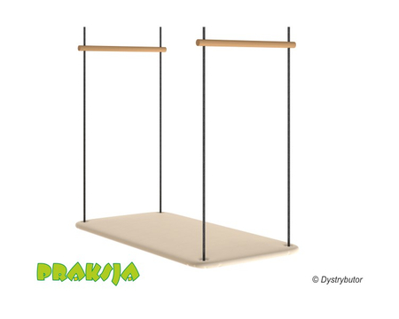 Huśtawka terapeutyczna typu "Platforma" 100x50 cm - wariant "Pastelowy" - Praksja